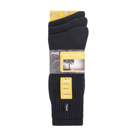 3 Pack Men's Vintage Cotton Cushioned Socks for Hiking Boots