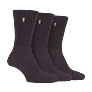 3 Pack Men's Vintage Cotton Cushioned Socks for Hiking Boots