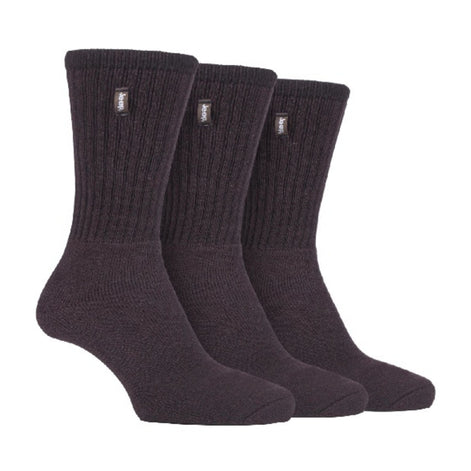 3 Pack Men's Vintage Cotton Cushioned Socks for Hiking Boots