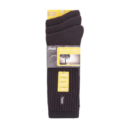 3 Pack Men's Vintage Cotton Cushioned Socks for Hiking Boots