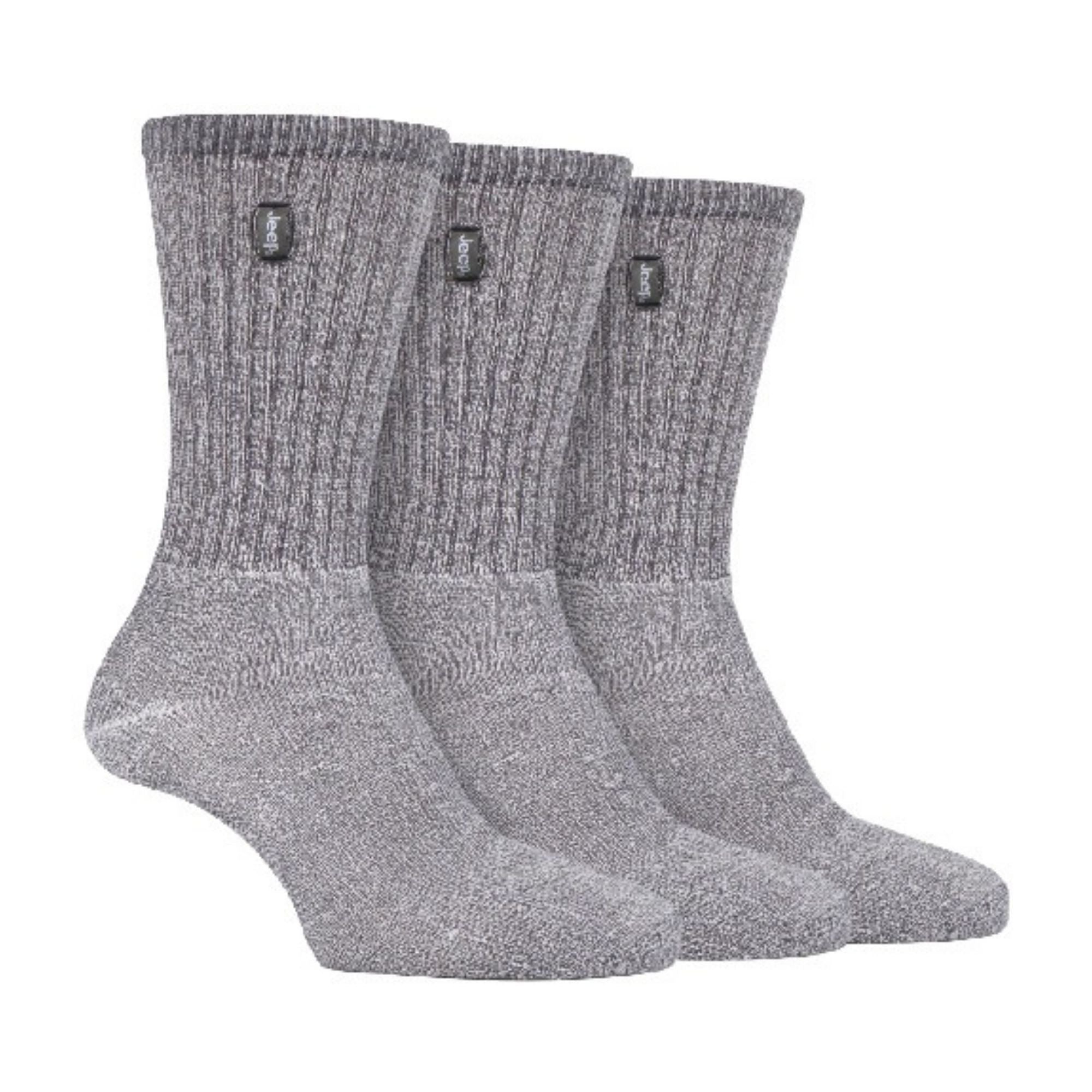 3 Pack Men's Vintage Cotton Cushioned Socks for Hiking Boots