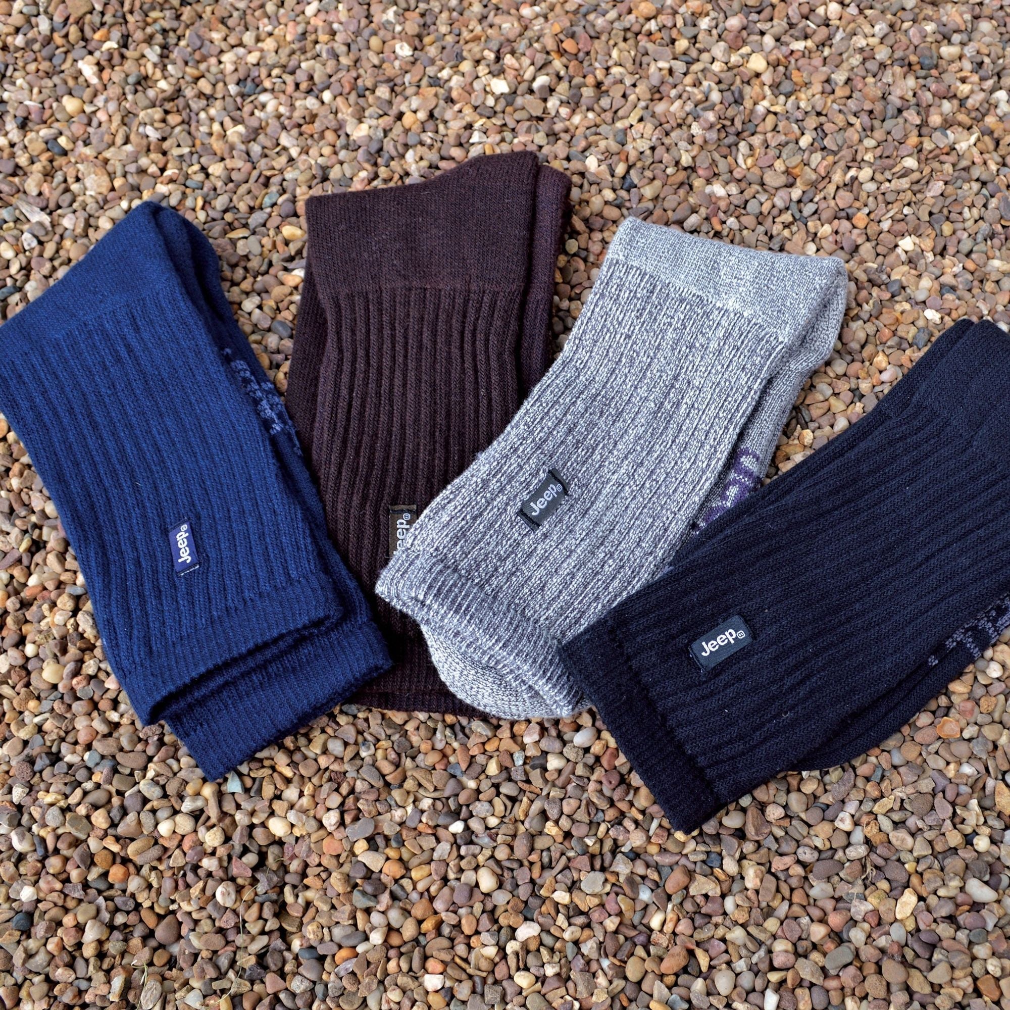 3 Pack Men's Vintage Cotton Cushioned Socks for Hiking Boots