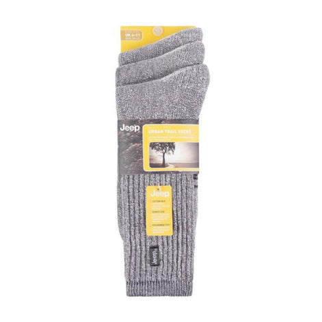 3 Pack Men's Vintage Cotton Cushioned Socks for Hiking Boots