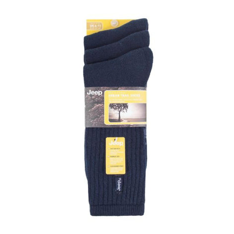 3 Pack Men's Vintage Cotton Cushioned Socks for Hiking Boots