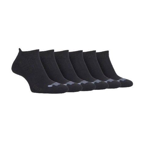 6 Pack Men's Cotton Cushioned Sport Ankle Trainer Socks for Running