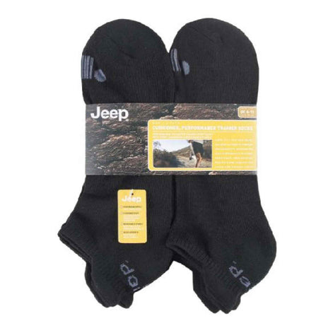 6 Pack Men's Cotton Cushioned Sport Ankle Trainer Socks for Running
