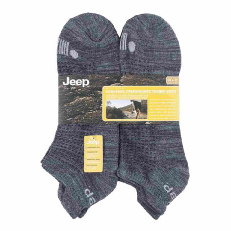 6 Pack Men's Cotton Cushioned Sport Ankle Trainer Socks for Running
