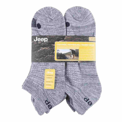 6 Pack Men's Cotton Cushioned Sport Ankle Trainer Socks for Running