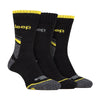 3 Pack Men's Heavy-Duty Work Boot Socks with Arch Support