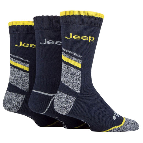 3 Pack Men's Heavy-Duty Work Boot Socks with Arch Support