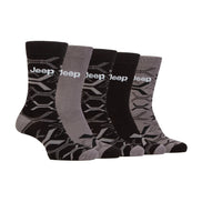 Breathable Men's Bamboo Socks: 5-Pack Everyday Leisure & Dress