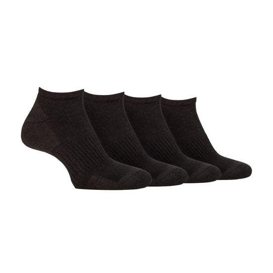 Men's Breathable Cushioned Low Cut Trainer Socks - Pack of 4