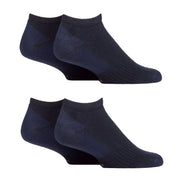 Men's Breathable Cushioned Low Cut Trainer Socks - Pack of 4