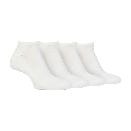 Men's Breathable Cushioned Low Cut Trainer Socks - Pack of 4