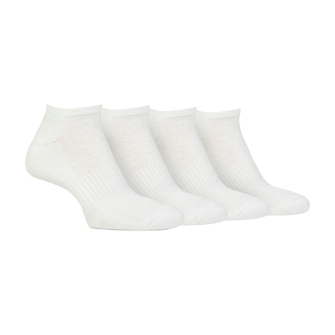 Men's Breathable Cushioned Low Cut Trainer Socks - Pack of 4