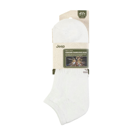 Men's Breathable Cushioned Low Cut Trainer Socks - Pack of 4
