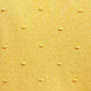 Louche Josephina Raindrops Textured Short Sleeve Collared Sweater Mustard