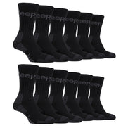 Mens Luxury Cushioned Cotton Hiking Socks (Multipack Options)