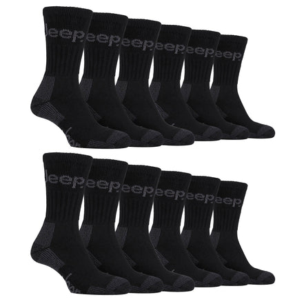 Mens Luxury Cushioned Cotton Hiking Socks (Multipack Options)
