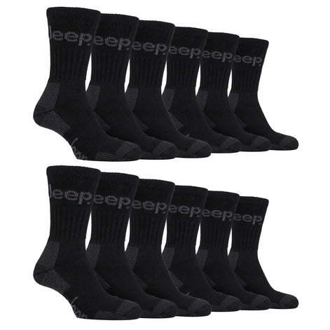 Mens Luxury Cushioned Cotton Hiking Socks (Multipack Options)