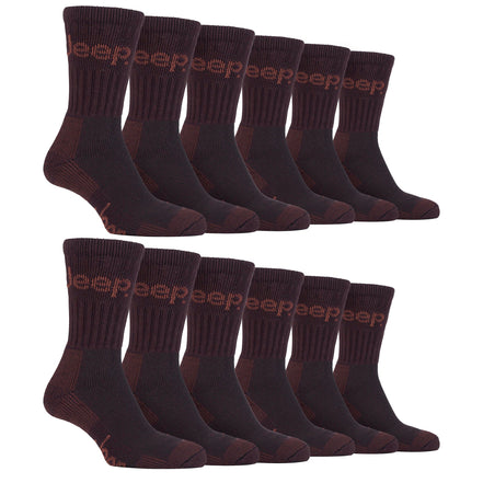 Mens Luxury Cushioned Cotton Hiking Socks (Multipack Options)
