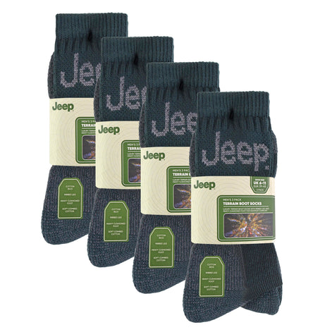 Mens Luxury Cushioned Cotton Hiking Socks (Multipack Options)