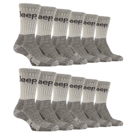 Mens Luxury Cushioned Cotton Hiking Socks (Multipack Options)