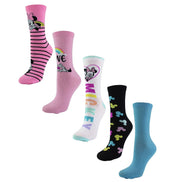 Ladies 5 Pairs Minnie Mouse Socks | Cute Novelty Disney Mickey Mouse Socks