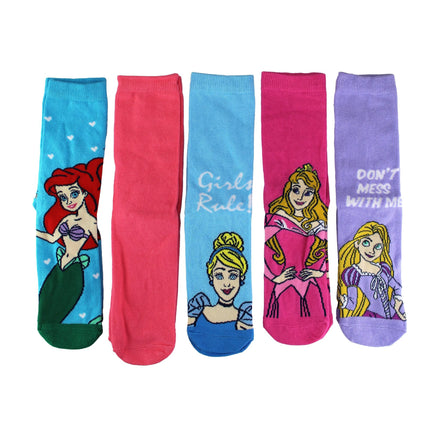 Ladies 5 Pack Princess Socks | Cute Funny Novelty Disney Socks | Disney Gifts