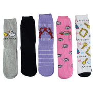Ladies 5 Pairs of Funny Novelty Friends Socks | Gifts for Friendship Day