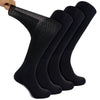 4 Pack Long Bamboo Diabetic Socks With Grips for Men and Women