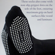 4 Pack Long Bamboo Diabetic Socks With Grips for Men and Women