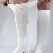 4 Pack Long Bamboo Diabetic Socks With Grips for Men and Women
