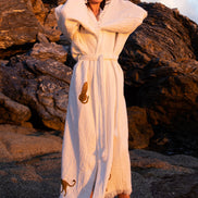 WILD LEOPARD Organic Cotton Kimono in Brown