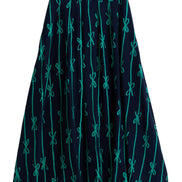 Lizea Tie Up Midi Skirt - Navy