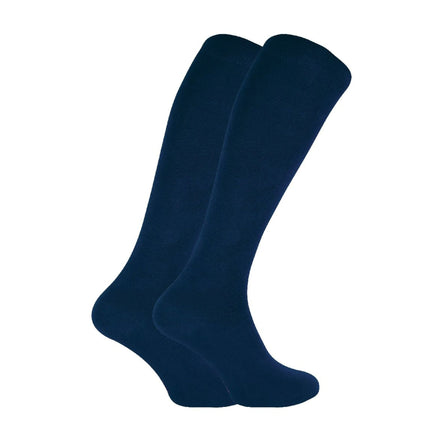 2 Pack Ladies Extra Long Patterned Knee High Bamboo Socks
