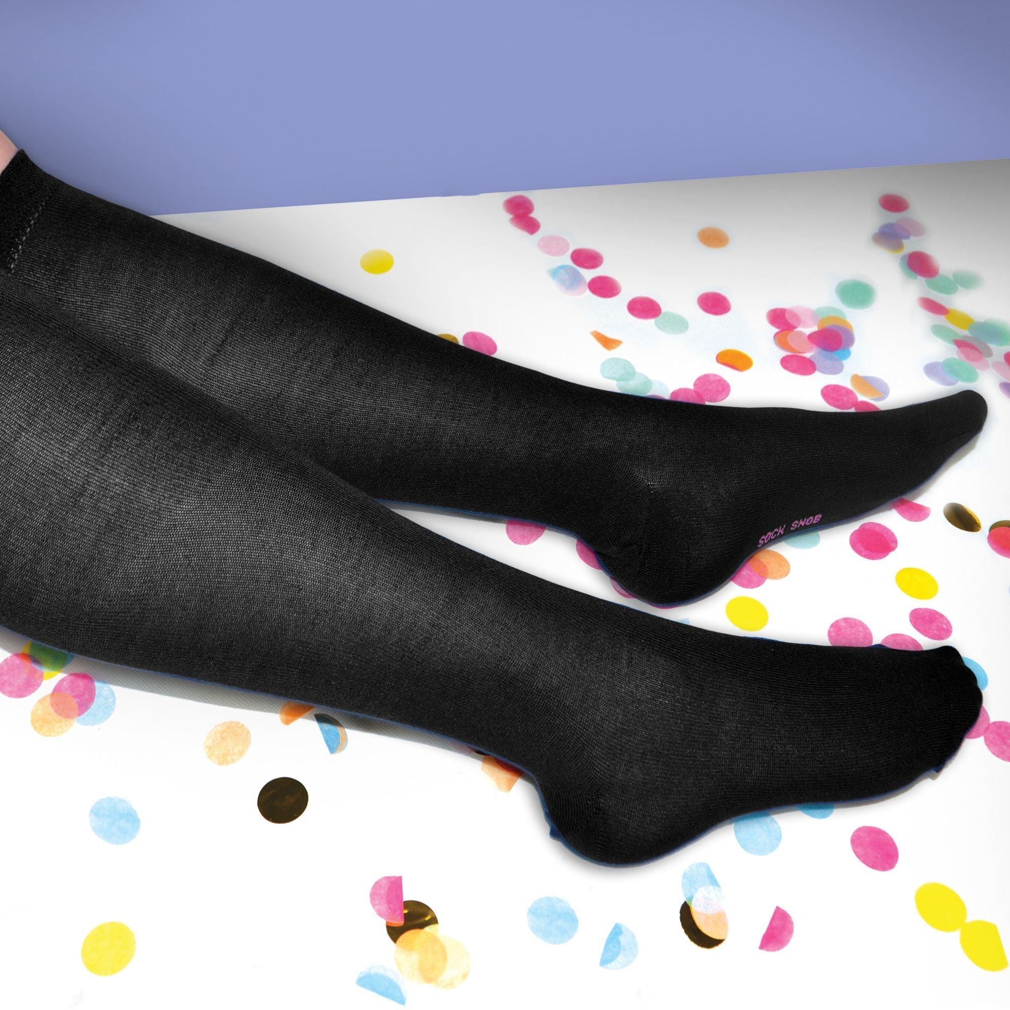 2 Pack Ladies Rainbow Knee High Bamboo Socks