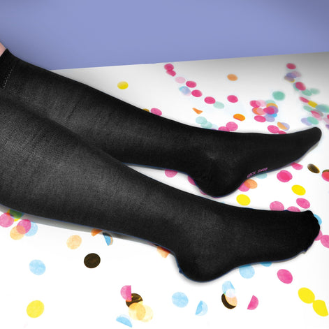 2 Pack Ladies Rainbow Knee High Bamboo Socks