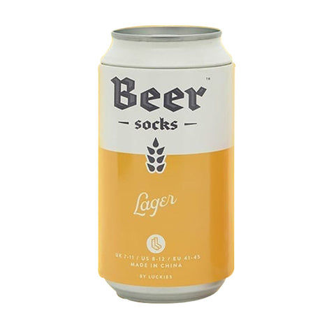 1 Pack Men's Beer Socks in a Can (Ale / Lager / Stout)