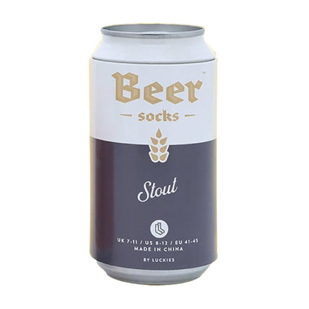 1 Pack Men's Beer Socks in a Can (Ale / Lager / Stout)