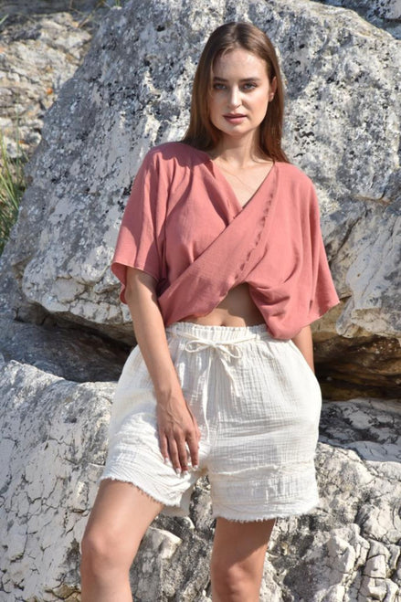 LOTUS Organic Cotton Top in Blush