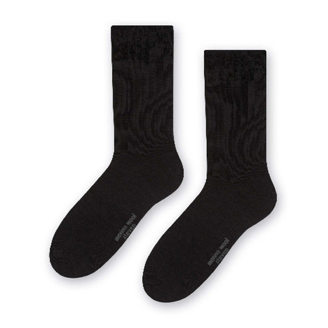 Mens Warm Soft Merino Wool Ribbed Dress Socks