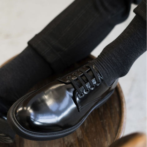 Mens Warm Soft Merino Wool Ribbed Dress Socks