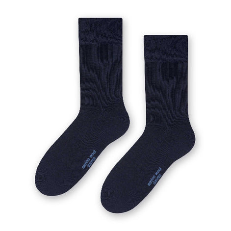 Mens Warm Soft Merino Wool Ribbed Dress Socks