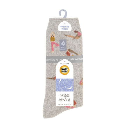 Ladies Hobby Activity Patterned Lightweight Thermal Lite Socks