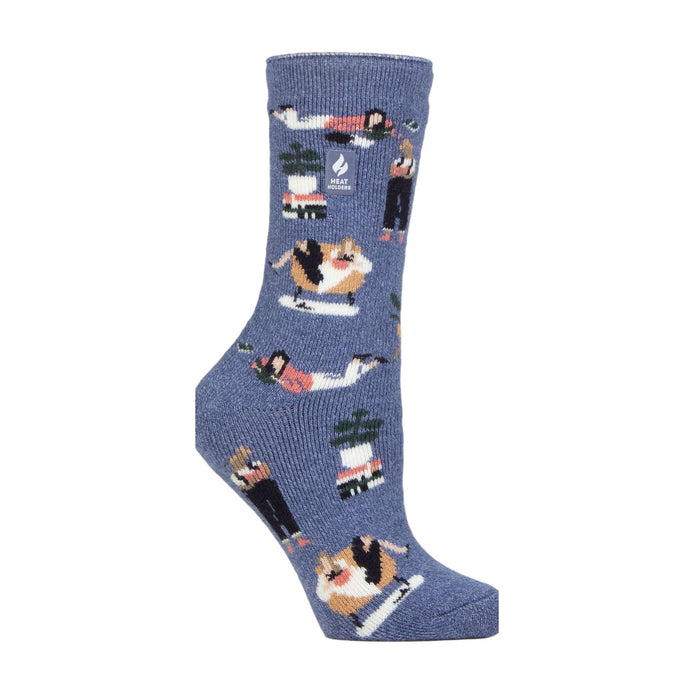 Ladies Hobby Activity Patterned Lightweight Thermal Lite Socks