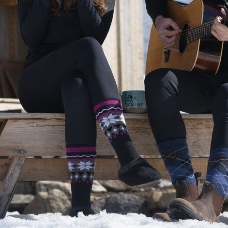 Ladies Thin Extra Long Lightweight Knee High Thermal Socks
