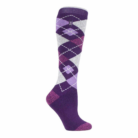 Ladies Thin Extra Long Patterned Lightweight Thermal Socks