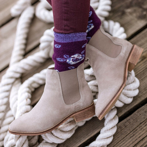 Ladies Thin Lightweight Patterned Casual Winter Warm Thermal Socks