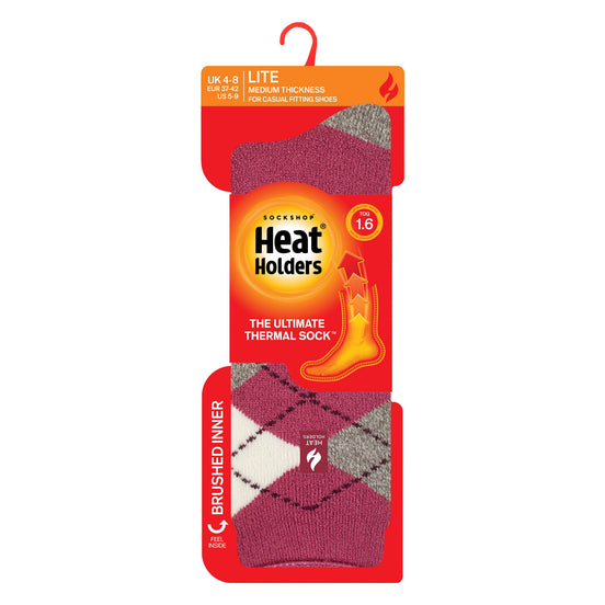 Ladies Thermal Lite Patterned Socks for Winter